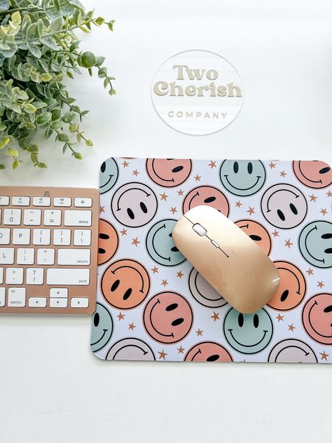 This Listing is for one (1) Mouse Pad. These mouse pads make the most unique and cutest gifts for a friend, Mother, Girlfriend, Teacher, student, daughter or even for yourself. **Size of Mouse Pad: 9.4" x 7.9" **Material: Neoprene **Shape: Rectangle The Design is placed on one side (top side), the bottom is anti-slip natural rubber base. Patterns: Be sure to choose which Pattern you want in the drop down menu! Scroll through picture to find pattern and numbers to choose correctly.  **We currentl Mousepad Design Ideas, Mouse Pad Design Ideas, Diy Mouse Pad, Office Must Haves, Desk Decor Office, Home Office Desk Decor, Cricut Decals, Fall Festivals, Cute Stationary