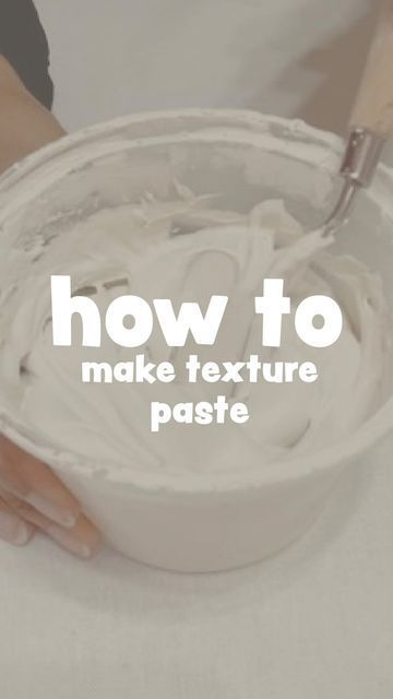 Texture Making Ideas, Plaster Art Recipe, Home Made Texture Paste Recipe, Watercolor On Plaster, Texture Art Recipe, Textured Paste Recipe, Textured Canvas Art Materials, What To Use For Textured Art, Texture Art Paste Recipe