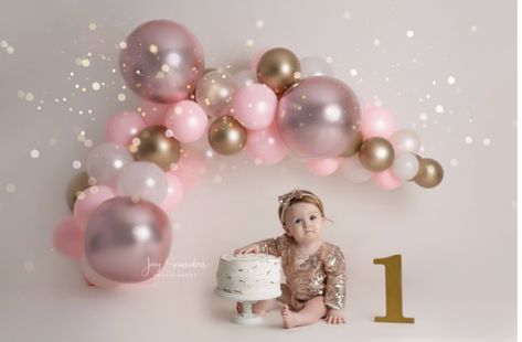 First Birthday Decorations Boy, First Birthday Balloons, 1st Birthday Balloons, 1st Birthday Party For Girls, Smash Cake Girl, Boy Birthday Decorations, 1st Birthday Pictures, 1st Birthday Photoshoot, First Birthday Pictures