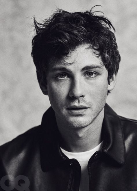 Logan Lerman, Gq, A Man, Black And White, White, Black