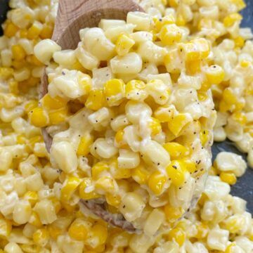 Honey Butter Skillet Corn - Together as Family Honey Butter Skillet Corn, Corn Side, Slow Cooker Creamed Corn, Corn Recipes Side Dishes, Skillet Corn, Corn Side Dish, Corn Dishes, Buttered Corn, Fried Corn