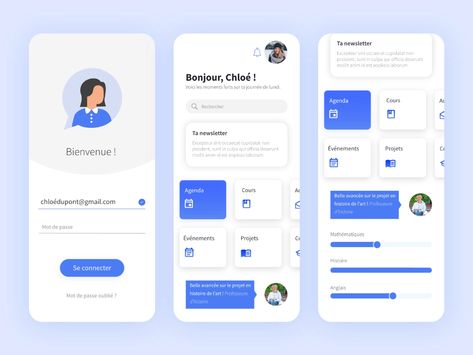 School App | Loggin School App Design, Desing App, Student App, College App, Creative App Design, Bus App, Motion Design Trends, Profile App, School App