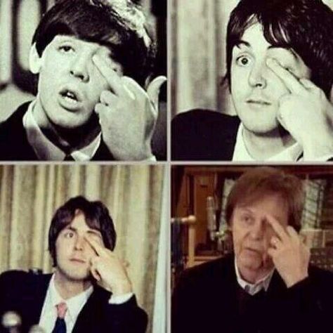 Paul Mccartney With Beard, Paul Mccartney Memes, Paul Mccartney Funny, Paul Mccartney Aesthetic, Paul Mccartney Beard, Funny Beatles, Beatles Funny, Beatles Photos, Bug Boy