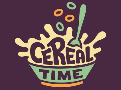 Cereal Time Logo Cereal Logos, Bowl Logo, Time Logo, Logo Development, Kitchen Logo, Food Logo Design, Logo Food, Visual Representation, Business Logo Design