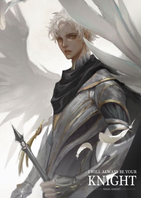 Angel Knight, Male Angel, Angel Drawing, Knight Art, Character Design Male, Angel Art, Anime Angel, Male Art, Boy Art