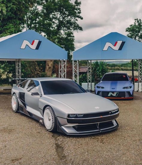 Hyundai N Vision 74, Hyundai Concept, Khyzyl Saleem, Pimped Out Cars, Lamborghini Countach, Car Mods, Futuristic Cars, Transportation Design, Street Cars