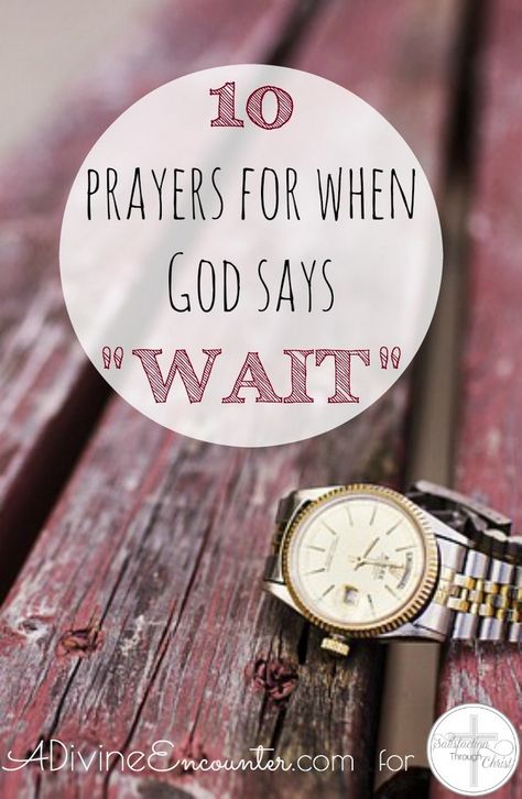 Have you ever experienced a season of waiting on God? Waiting for His answer, for His leading, for His plan? Here are 10 Bible-based prayers for your wait. When God Says Wait, Season Of Waiting, Waiting On God, Prayers For Strength, Serial Entrepreneur, Prayer For You, God Says, Quotes God, Prayer Board