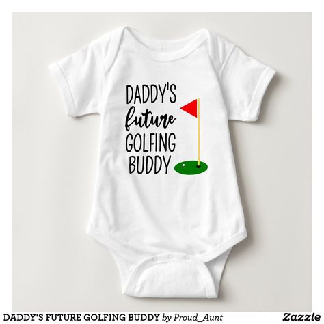 Golf Baby Showers, Golf Baby, Baby Boy Shirts, Personalized Baby Clothes, Unique Baby Gifts, Unique Baby, Baby Shirts, Funny Babies, Pregnancy Announcement