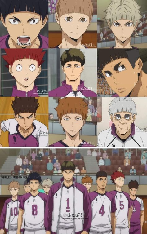 Goshiki X Koganegawa, Goshiki X Shirabu, Haikyuu Shiratorizawa, Ushijima Wakatoshi, Haikyuu Meme, Haikyuu Funny, Haikyuu Ships, Anime Heaven, Bowl Cut