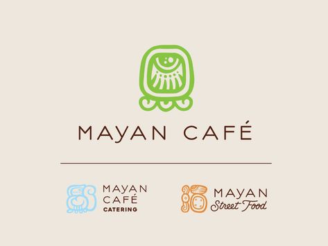 Mayan Cafe Branding by VIA Studio on Dribbble Mayan Logo, Plant Truck, Mayan Design, Cafe Branding, Riviera Maya, Identity Design, Visual Identity, Global Community, Creative Professional