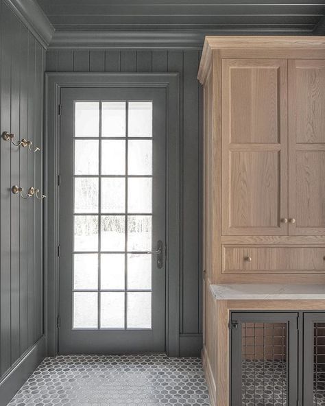 Dream House Closet, American Home Design, House Closet, Mudroom Cabinets, Inset Cabinetry, Mudroom Laundry Room, Flagstone Flooring, Dog Kennels, Mud Room Storage