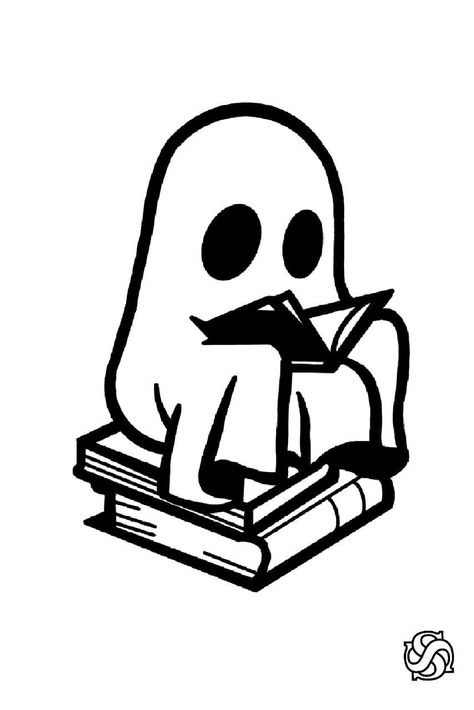 Book Ghost Tattoo, Harry Potter Ghost Tattoo, Ghost Reading Book Tattoo, Ghost Listening To Music Tattoo, Reading Ghost Tattoo, Ghost With Headphones Tattoo, Ghost Reading Tattoo, Ghost With Book Tattoo, Ghost Book Tattoo