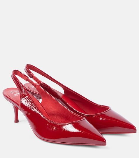 Mytheresa Christian Louboutin Shoes Pumps, Louboutin Online, Mid Heels Pumps, Slingback Pump, Mid Heel, Louboutin Shoes, Leather Tote Bag, Christian Louboutin Shoes, Shoe Box