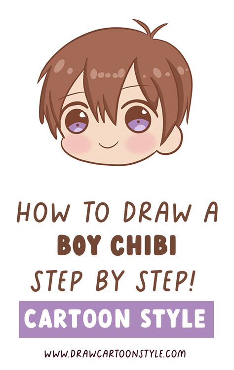 How to draw a boy chibi step by step, easy drawing tutorial, boy chibi easy, how to draw a boy chibi, easy boy chibi, how to draw a boy chibi cute drawing template Chibi Cute Drawing, Chibi Step By Step, Chibi Easy, Chibi Face, Drawing Chibi, Chibi Food, Chibi Sketch, Chibi Boy, How To Draw Steps