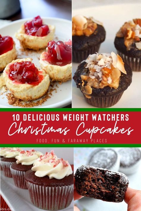 Weight Watchers Cupcakes, Recipes For Weight Watchers, Weight Watchers Appetizers, Weight Watchers Recipes Desserts, Ww Desserts, Thanksgiving Food Desserts, Weight Watchers Desserts, Christmas Food Dinner, Christmas Food Desserts