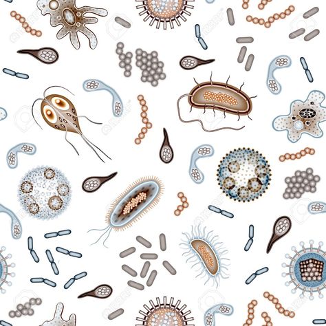 Microscopic Photography, Biology Art, Bio Art, Medical Laboratory, Medical Illustration, Microbiology, Seamless Pattern Vector, Science Art, Design Reference