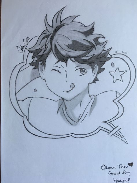 SOOO i was sitting around doing nothing and i was bored so i sketched this<////> yall tell me what you think of it Oikawa Tooru, Artsy Photos, Cute Sketches, Haikyuu Fanart, Anime Character Drawing, Art Tutorials Drawing, Sketchbook Art Inspiration, Anime Sketch, Drawing Base