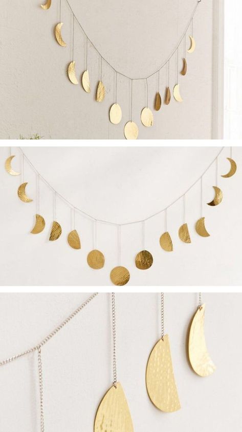 Diy Tumblr, Urban Exploring, Art Deco Bedroom, Diy Boho Decor, Gold Diy, Boutique Interior, Gold Moon, Boho Diy, Decorating Blogs