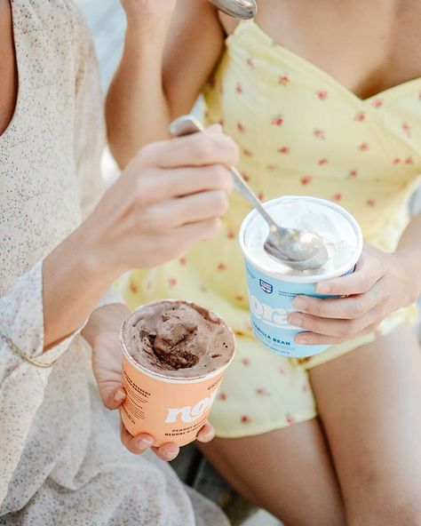 Ice Cream Social Aesthetic, Gelato Product Photography, Ice Cream Content, Eating Ice Cream Aesthetic, Sundae Photography, Summer Ice Cream Photography, Ice Cream Product Photography, People Eating Ice Cream, Ice Cream Photoshoot