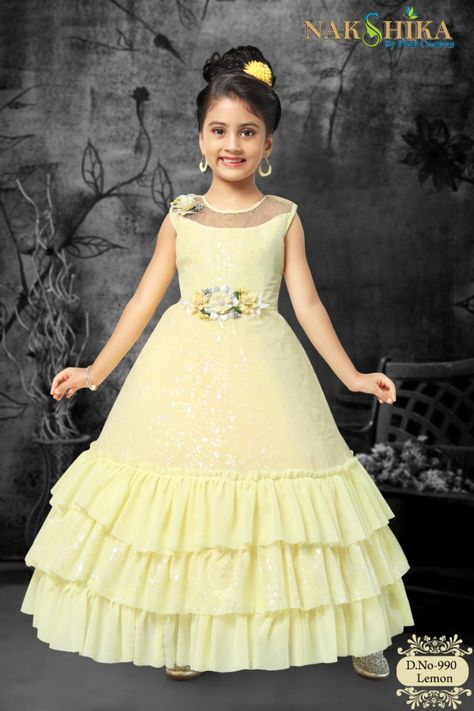 Gowns Drawing, Cocktail Chic, Kids Party Wear Dresses, Kids Party Wear, Fashion Design Drawing, Silk Sarees With Price, Children Dress, Princess Flower Girl Dresses, Fancy Frocks