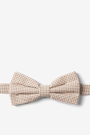 Chamberlain Check Pre-Tied Bow Tie Tan Bow Tie, Brown Summer Bow Tie, Elegant Brown Adjustable Ties, Classic Gold Adjustable Bow Tie, Adjustable Pre-tied Solid Bow Tie, Pre Tied Bow Tie, Summer Suits, White Plaid, Tie Accessories