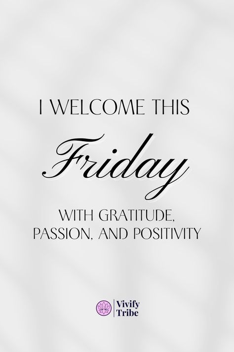 Friday affirmations help clear away work stress, reset your mindset, and prepare you for an amazing weekend. By intentionally replacing negative self-talk with uplifting messages, you shift your focus to gratitude and joy. Embrace this Friday with positivity, start the weekend with an optimistic mindset, and set yourselves up for success!

Check out our Affirmation page on our website to learn more! 🌟

#FridayAffirmations #PositiveMindset #WeekendVibes #GratitudePractice #EndTheWeekStrong Friday Affirmations, Optimistic Mindset, Work Fun, Powerful Affirmations, I Am Affirmations, Gratitude Affirmations, I Believe In Me, Morning Affirmations, Friday Humor