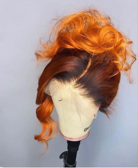 Orange Birthday, Birthday Hair, Hair Laid, Lace Hair, Human Hair Lace Wigs, Front Lace Wigs Human Hair, Baddie Hairstyles, Aesthetic Hair, Lace Frontal Wig