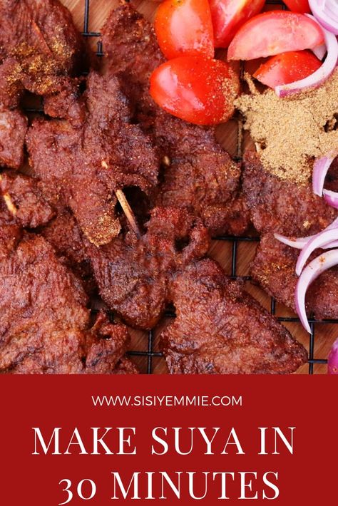 Beef Suya, Nigerian Suya, Suya Recipe, Italian Soup Recipes, Nigeria Food, Ghana Food, African Recipes Nigerian Food, Oven Fries, West African Food