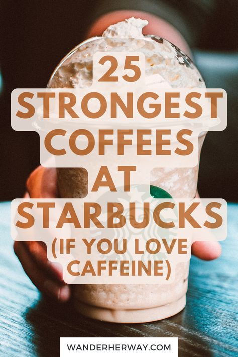 Are you looking for an extra jolt of energy to start your day? Do you need that mid-afternoon pick me up? Look no further than this list of the 25 strongest Starbucks coffees with high amounts of caffeine! From traditional espresso shots to specialty drinks, there is something on this list for everyone looking to get their caffeine fix. Starbucks Drinks With Lots Of Caffeine, Starbucks Drinks To Keep You Awake, Best Caffeine Drinks At Starbucks, Starbucks Drinks Extra Caffeine, Starbucks Drinks With A Lot Of Caffeine, Caffeine Drinks At Starbucks, Starbucks Drinks With Caffeine, Starbucks Drinks Energy, Strong But Sweet Starbucks Drinks