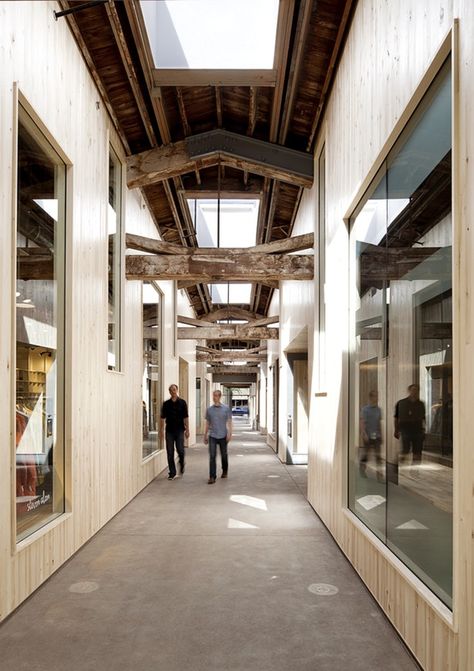 Portland Architecture, Tropical Houses Architecture, Concrete Walkway, New Architecture, Mall Design, Downtown Portland, Clerestory Windows, Adaptive Reuse, Workplace Design