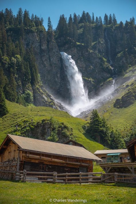 Stäubifall - Hike To The Most Picturesque Waterfall In Switzerland - CHARLIES WANDERINGS Switzerland Hotels, Places In Switzerland, Green Pastures, Best Boutique Hotels, Switzerland Travel, Dirt Road, Top Travel Destinations, Road Trip Itinerary, Best Hikes