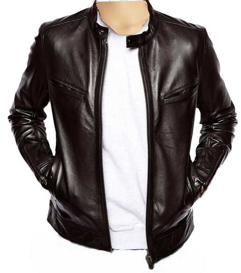 Classic moto style leather jacket Plain and simple design. Men's Leather Jacket. #leather #jacket #mensfashion #style #leatherjacket #mensleatherjacket #jacket #realleather #mens #fashion #blackleather #blackleatherjacket #custommade #tailormade #handmadeleather Style Leather Jacket, Leather Jackets Online, Leather Jacket Men Style, Studded Leather Jacket, Black Moto Jacket, Leather Store, Men's Leather Jacket, Moto Style, Jacket Fashion