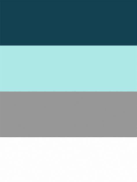 color scheme for kitchen dining living. teal, tiffany blue, grey and white 1/2 Bathroom Ideas, Coral Bathroom Decor, Coral Bathroom, Color Palette Living Room, Bathroom Floor Plans, Kitchen Colour Schemes, Bathroom Themes, Grey Color Scheme, Kitchen Dining Living