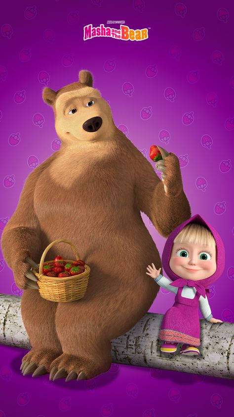 Masha and The Bear images #mashaandthebear #mashayeloso #mashaeourso Marsha And Bear, Masha And Bear, Marsha And The Bear, Childhood Memories 2000, Bear Images, School Wall Art, Childhood Tv Shows, Bear Girl, Masha And The Bear