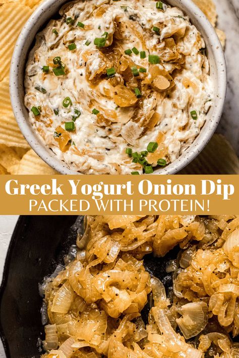 Greek Yogurt Onion Dip Recipe, Caramelized Onion Dip Greek Yogurt, Chicken Bites With Cream Cheese Yogurt Dip, Healthy Onion Dip, Cream Cheese Greek Yogurt Dip, Greek Yogurt Onion Dip, Cream Cheese Yogurt Dip, Greek Yogurt Dip For Chips, French Onion Dip Greek Yogurt