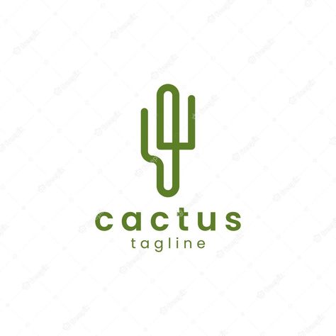 Desert Logo Design Ideas, Proptech Logo, Cactus Logo Design Ideas, Cactus Icon, Social Media Manager Website, Cactus Logo, Cactus Graphic, Cactus Vector, User Centered Design