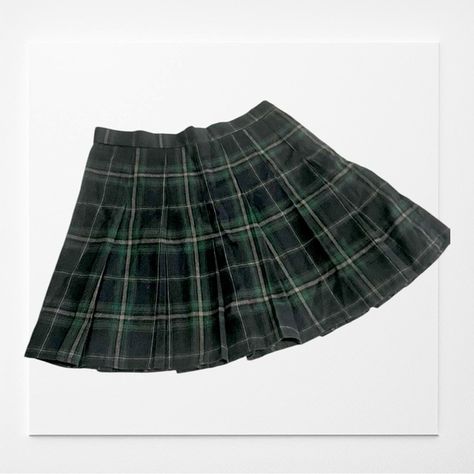 Green plaid pleated skirt Skirt Png, Green Plaid Skirt, Alt Grunge, Plaid Pleated Skirt, Grunge Punk, Shein Dresses, Plaid Fabric, Pleated Mini Skirt, Tennis Skirt