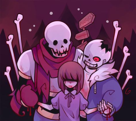 "Puzzles for ya" | Papyrus | Sans | Aliza || HorrorTale | Undertale AU || By Gorryb (DeviantArt) Horror Papyrus, Horrortale Papyrus, Horrortale Aliza, Undertale Game, Ut Art, Horror Tale, Horror Sans, Sans And Papyrus, Fandom Drawing