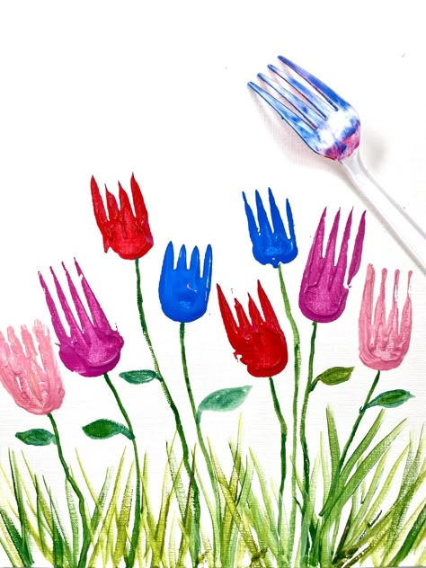 Best Acrylic Flower Painting Techniques for Beginners | Feeling Nifty Flower Painting Techniques, Painting Techniques For Beginners, Spring Arts And Crafts, Acrylic Flower Painting, Aktiviti Kanak-kanak, Toddler Arts And Crafts, Preschool Arts And Crafts, Spring Crafts For Kids, Preschool Art Activities