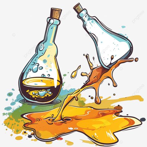 cartoon spilled chemicals spilled chemical test png Spill Drawing, Chemical Drawing, Satyajit Ray, Wedding Map, Transparent Image, Png Transparent, Png Image, Chemicals, Graphic Resources