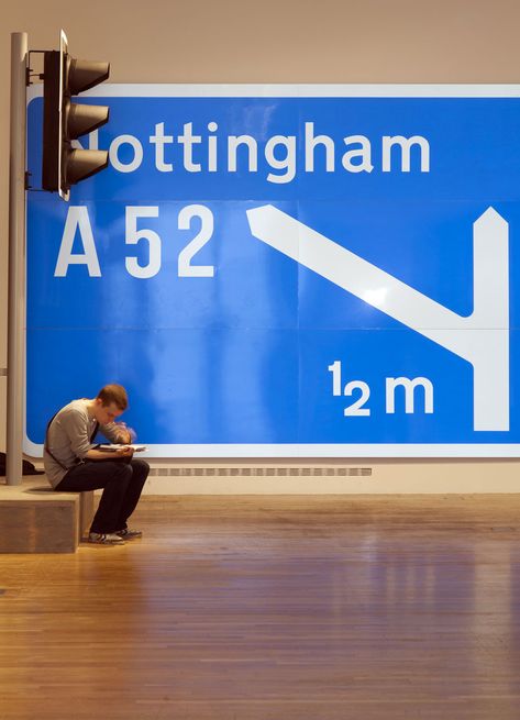 Extraordinary Stories About Ordinary Things, Design Museum, London Road Sign Graphic Design, Margaret Calvert, Museum Signage, Road Signage, Design Museum London, Museum Photography, Retail Signage, Museum Architecture, Street Design