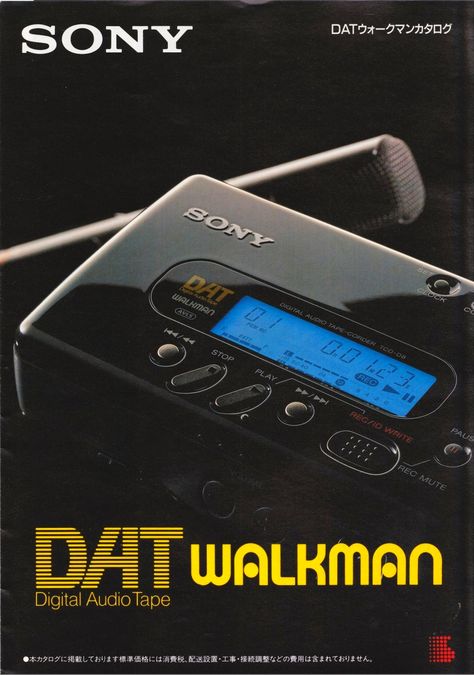 Sony Poster, Catalogue Cover, Sony Walkman, Audio Tape, Retro Gadgets, Catalog Cover, Tape Deck, Retro Ads, Cassette Player