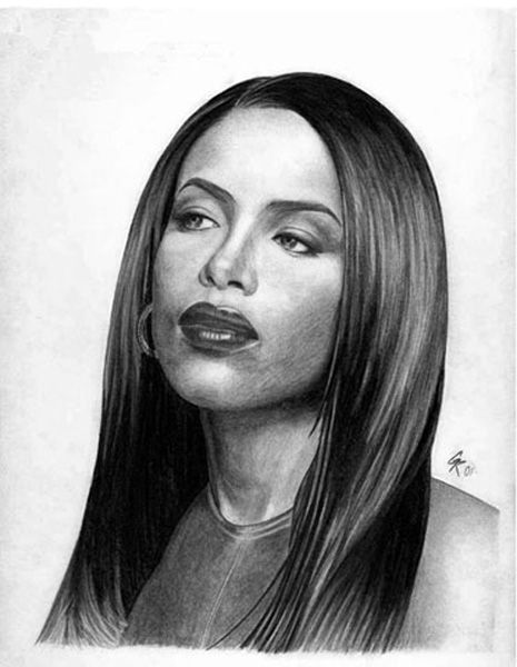 Aaliyah by scloak on DeviantArt Aaliyah Haughton, Pencil Portrait, Aaliyah, Pencil, Portfolio, Illustrations, Hair, On Instagram, Instagram