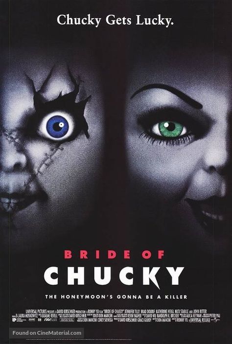 Tiffany True, Chucky Tiffany, Brad Dourif, Classic Horror Movies Posters, Chucky Movies, Bride Of Chucky, Horror Movie Icons, Poster Movie, Retro Horror