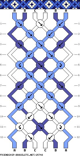 Pattern #25748 - friendship-bracelets.net Bracelet Template, String Friendship Bracelets, Cool Friendship Bracelets, String Bracelet Patterns, Friendship Bracelets Easy, Friendship Bracelet Patterns Easy, Cute Friendship Bracelets, Yarn Bracelets, Embroidery Bracelets