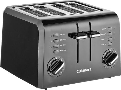 Cuisinart CPT-142BK 4-Slice Compact Plastic Toaster, Black Cuisinart Toaster, Electric Can Opener, Piece Of Bread, The Pioneer Woman, Drew Barrymore, Kitchen Plans, Ellen Degeneres, Toaster Oven, Light Shade