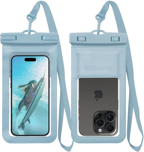 PRICES MAY VARY. [IPX8 Certified & Superior Waterproof Protection]: Professional certification waterproof phone holder. With dual plastic side locks, the waterproof pouch keeps your cellphone tightly sealed against water, snow, dust, and sand. Ensure mobile phones stay dry. [Fit Cellphones up to 8.3 Inch]: The waterproof phone pouch can fit most cell phones up to 8.3 Inch, a perfect size with universal compatibility and provide double insurance to your cell phone. [Touchscreen Friendly & Ultra C Beach Travel Essentials, Accessories Beach, Waterproof Phone Case, Kayak Accessories, Waterproof Pouch, Waterproof Phone, Accessories Packing, Beach Essentials, Phone Pouch