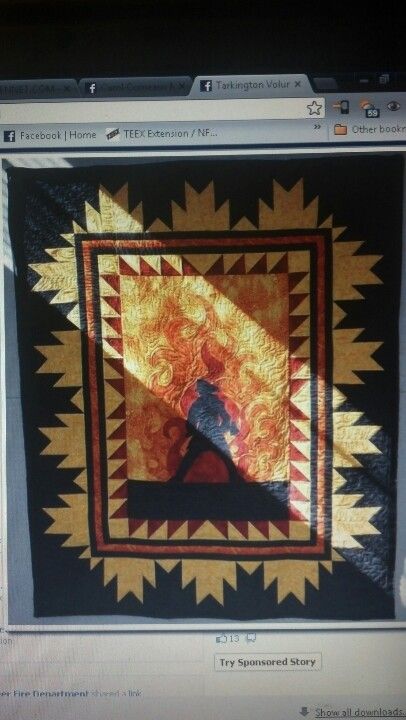 Fireman Quilt Panel Ideas, Fireman Quilt Ideas, Firefighter Quilts, Firefighter Quilt, Fire Quilt, Fire Crochet, Guy Quilts, Fireman Quilt, Alabama Quilt