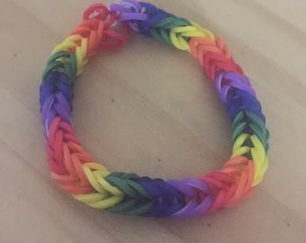 Fishtail Rainbow Loom, Printable Valentine, Rainbow Loom, Rope Bracelet, Loom, Rainbow