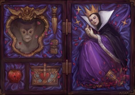 Evil Queen Aesthetic Disney, Evil Queen Fanart, Evil Queen Art, Snow White 1937, Disney Evil Queen, Anatomy Bones, Castle Drawing, Belle And Beast, Sette Nani